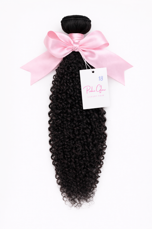 Pinkie glow luxury kinky curly hair bundle- 3bundles oh